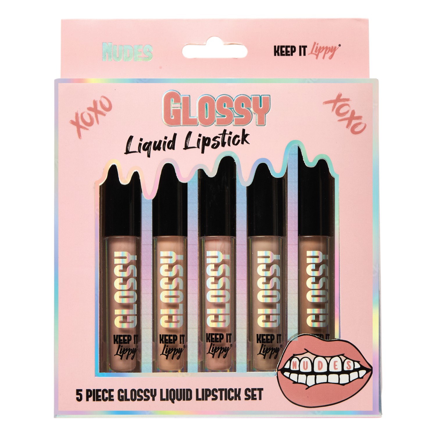 Skin Treats Keep It Lippy Liquid Lipstick Nude Glossy 5-pack
