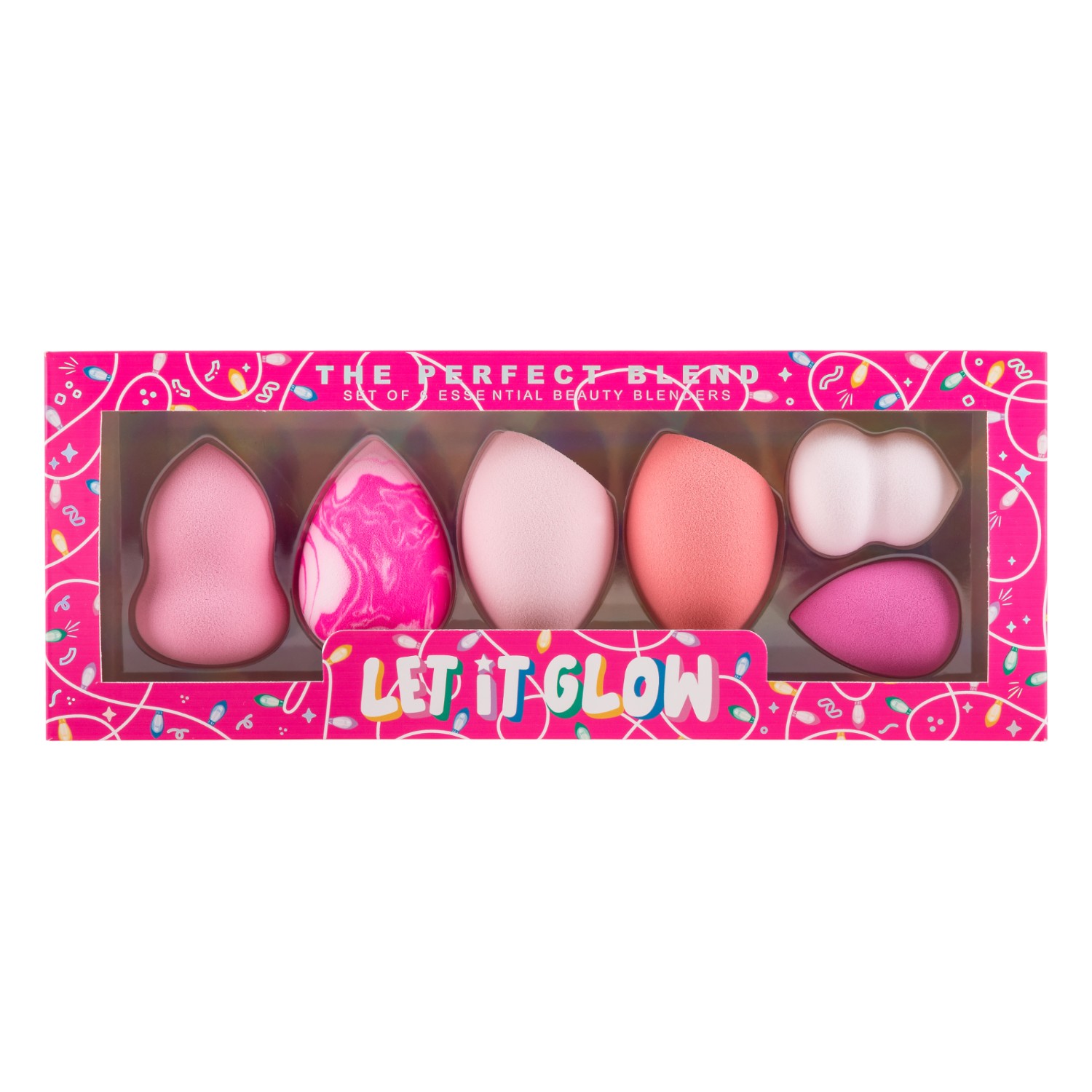 Skin Treats Let It Glow Zestaw gąbeczek do makijażu 6-pack