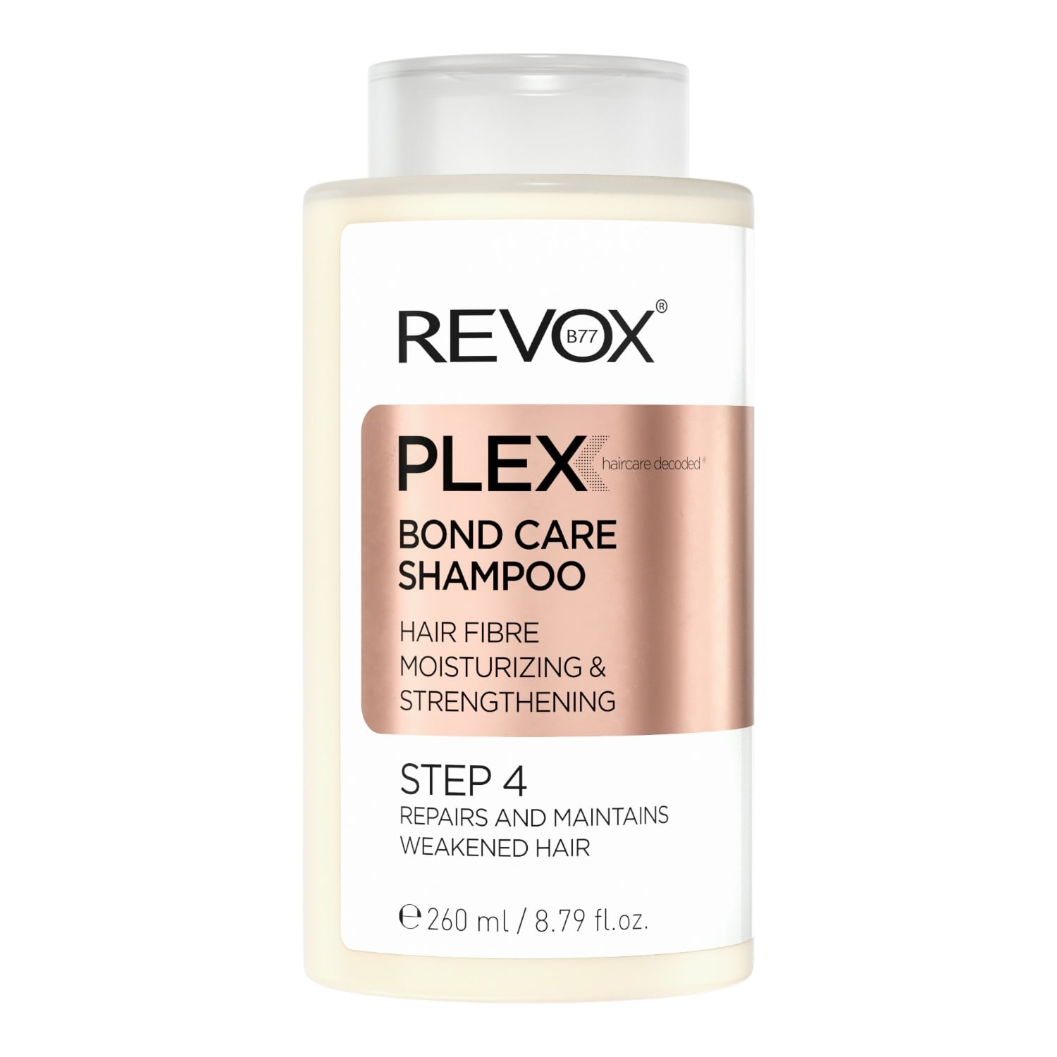 Revox B77 Plex Bond Care Shampoo Szampon odbudowujący i nawilżający do włosów zniszczonych, Step 4