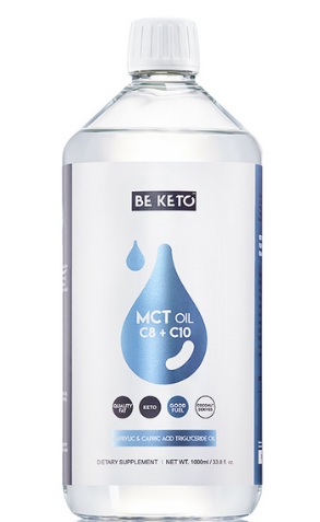 BeKeto Olej MCT C8 +C10, płyn 1000 ml
