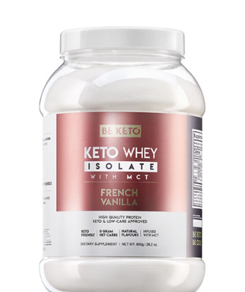 BeKeto Izolat Białka z MCT Smak Francuskiej Wanilii, proszek 800 g