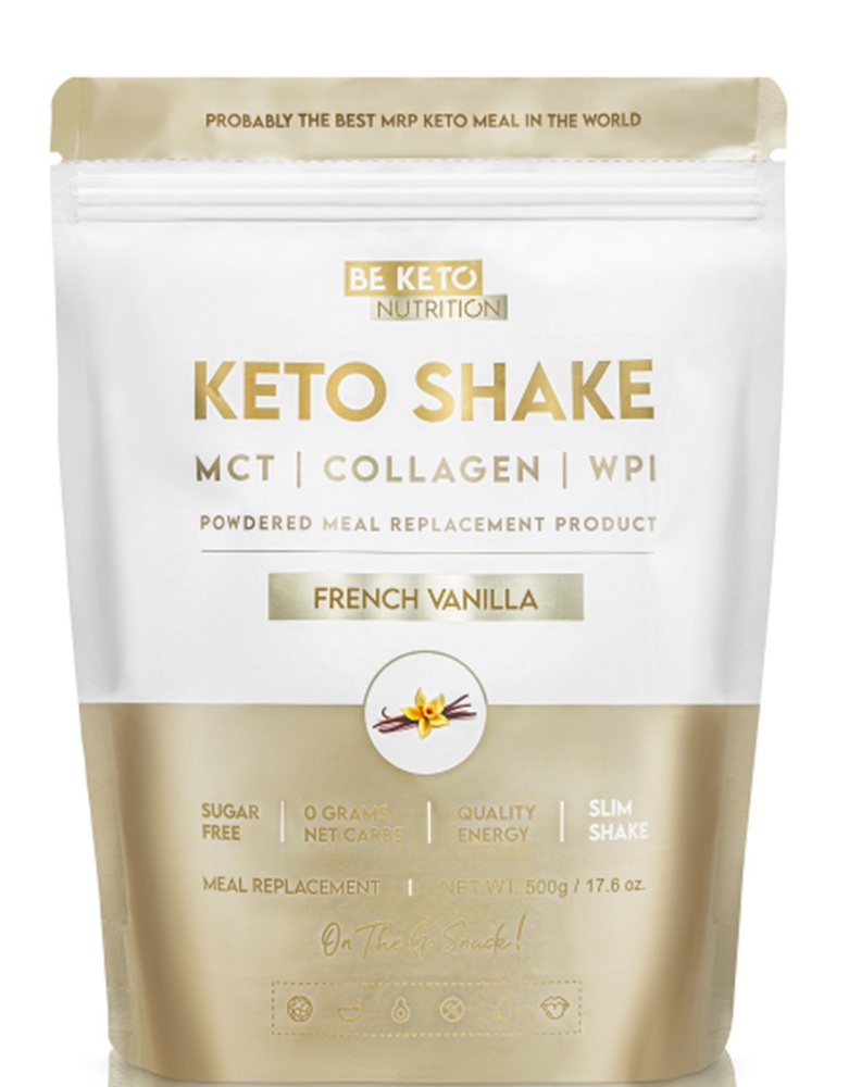 BeKeto Diet Keto Shake Francuska Wanilia, proszek 500 g