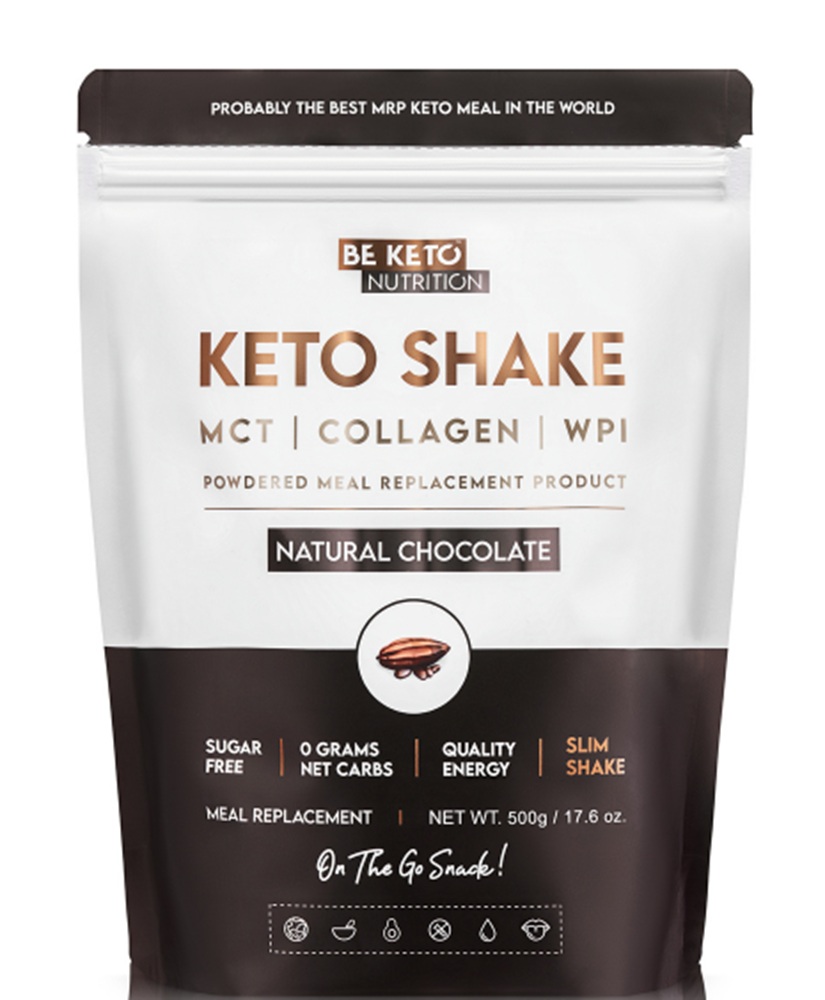 BeKeto Diet Keto Shake Naturalna Czekolada, proszek 500 g