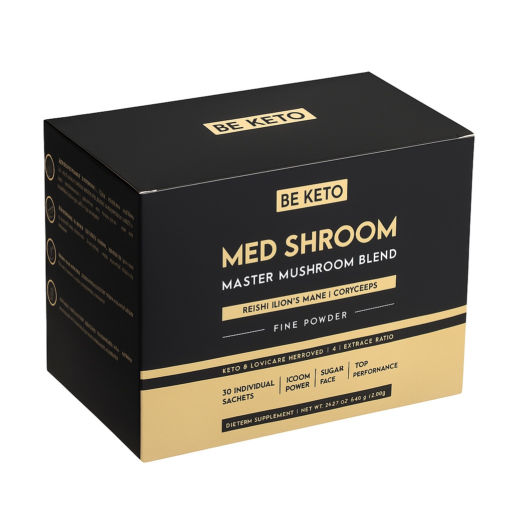 BeKeto Med Shroom MiX Grzybów, proszek 30