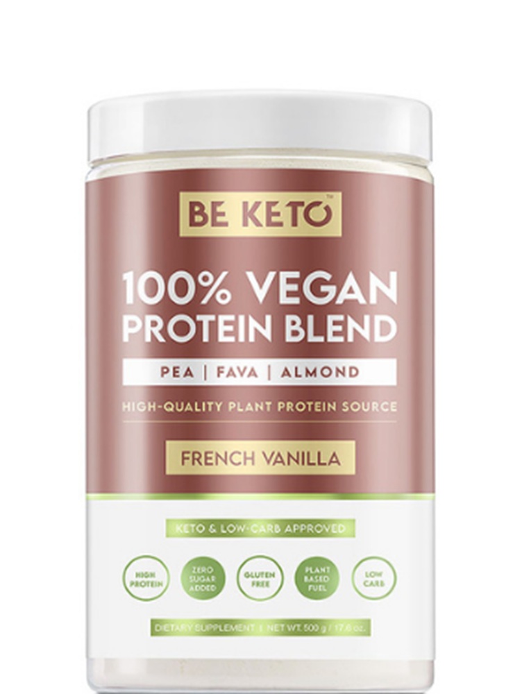 BeKeto Wegańskie Białko Francuska Wanilia, proszek 500 g