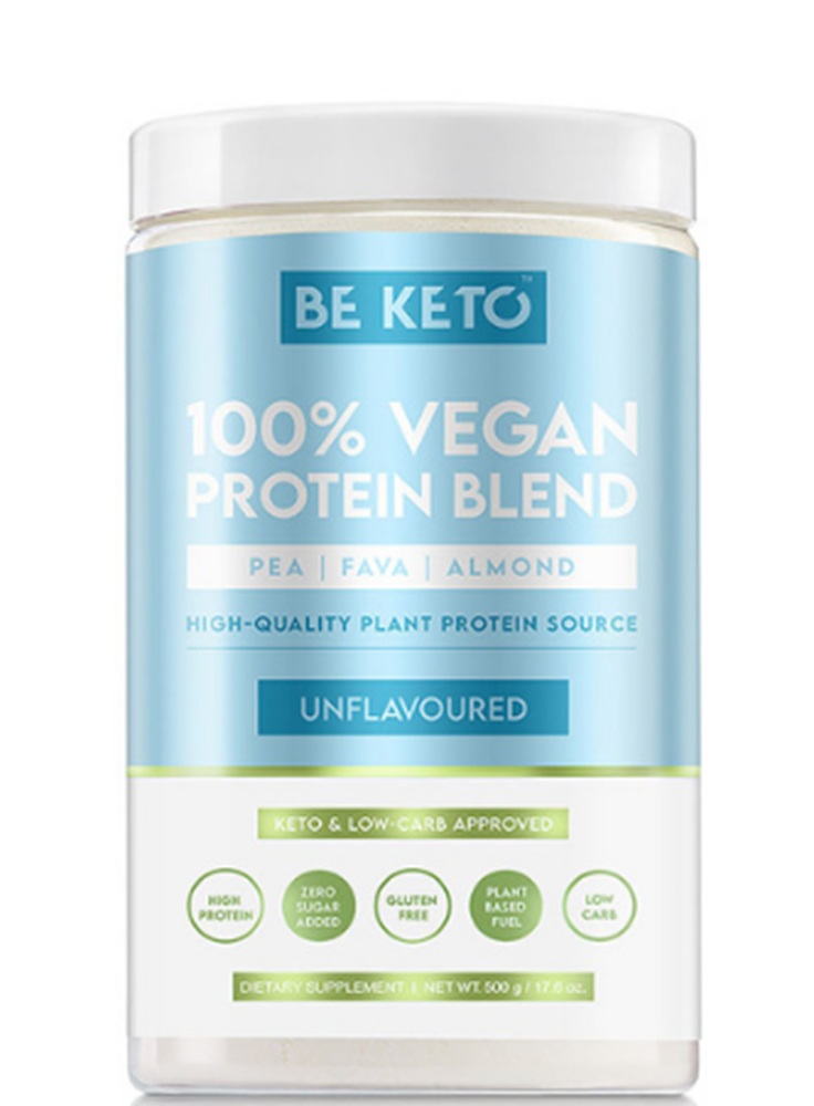 BeKeto Wegańskie Białko Bezsamakowe, proszek 500 g