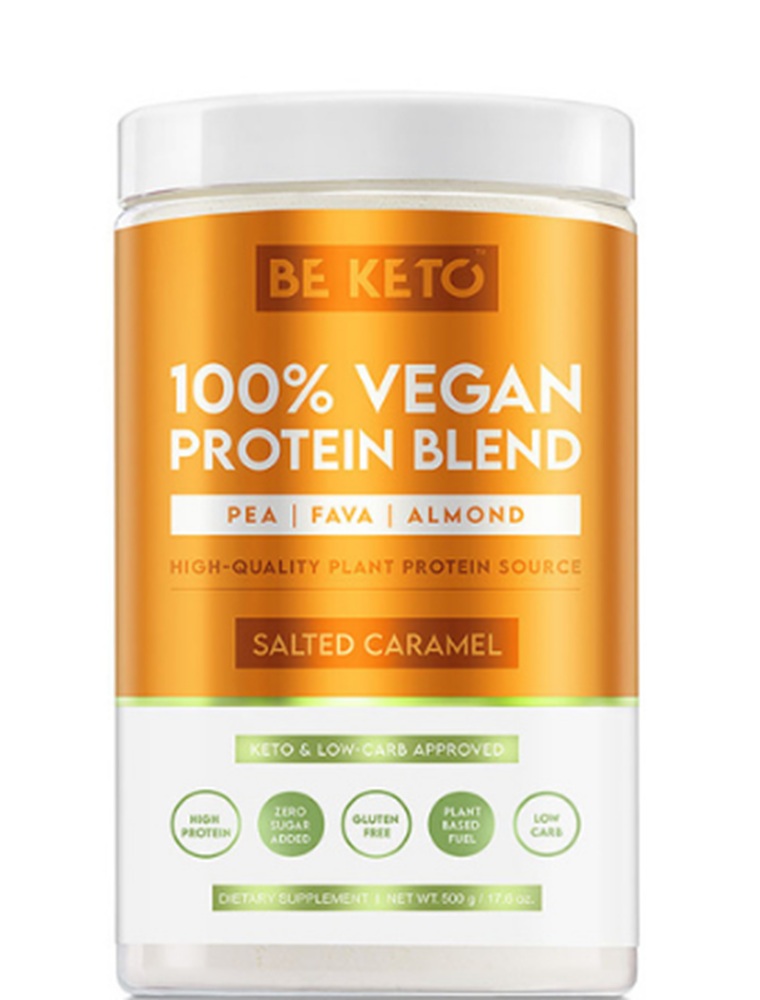 BeKeto Wegańskie Białko Słony Karmel, proszek 500 g