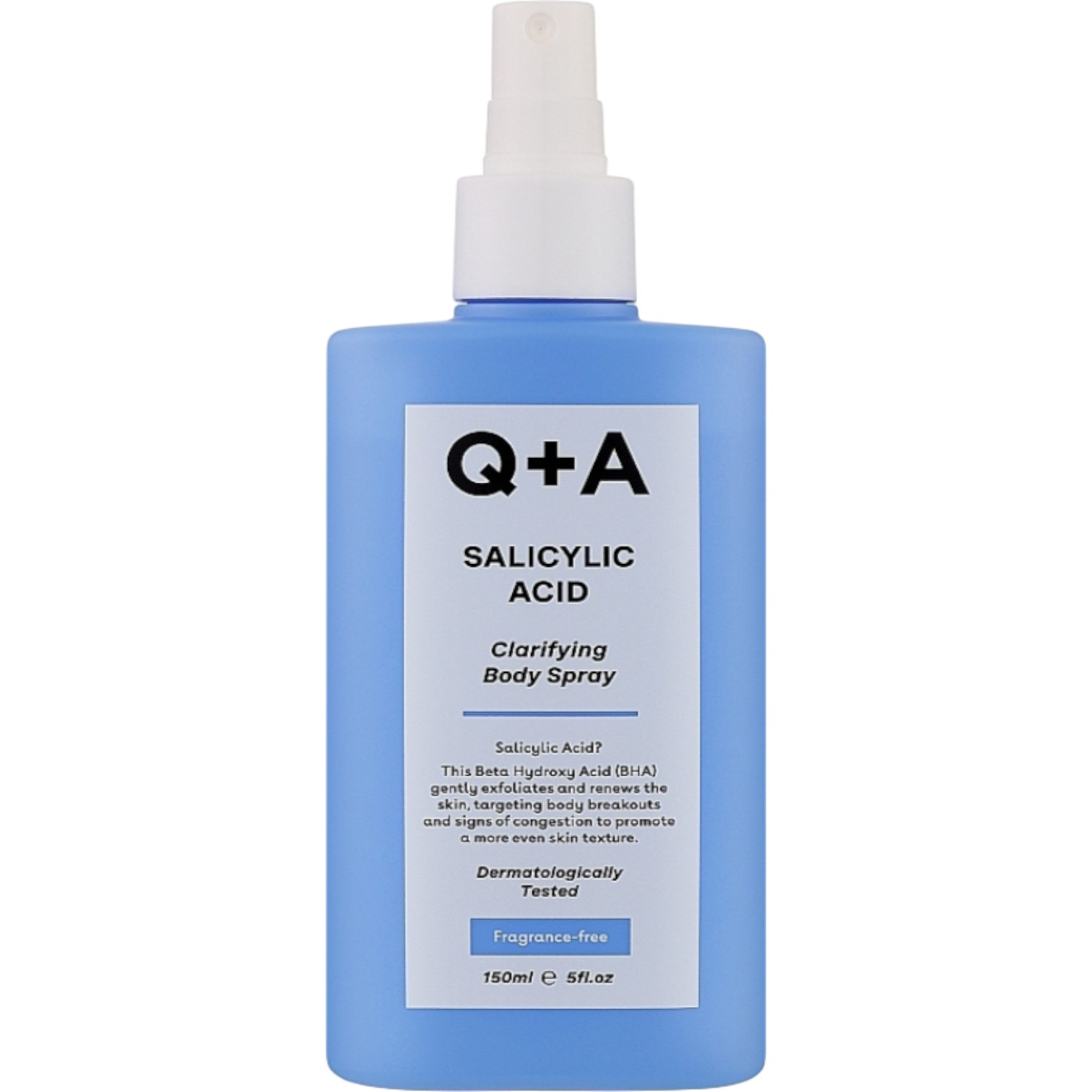 Q+A Spray Corpo all'Acido Salicilico Mist per il corpo con acido salicilico