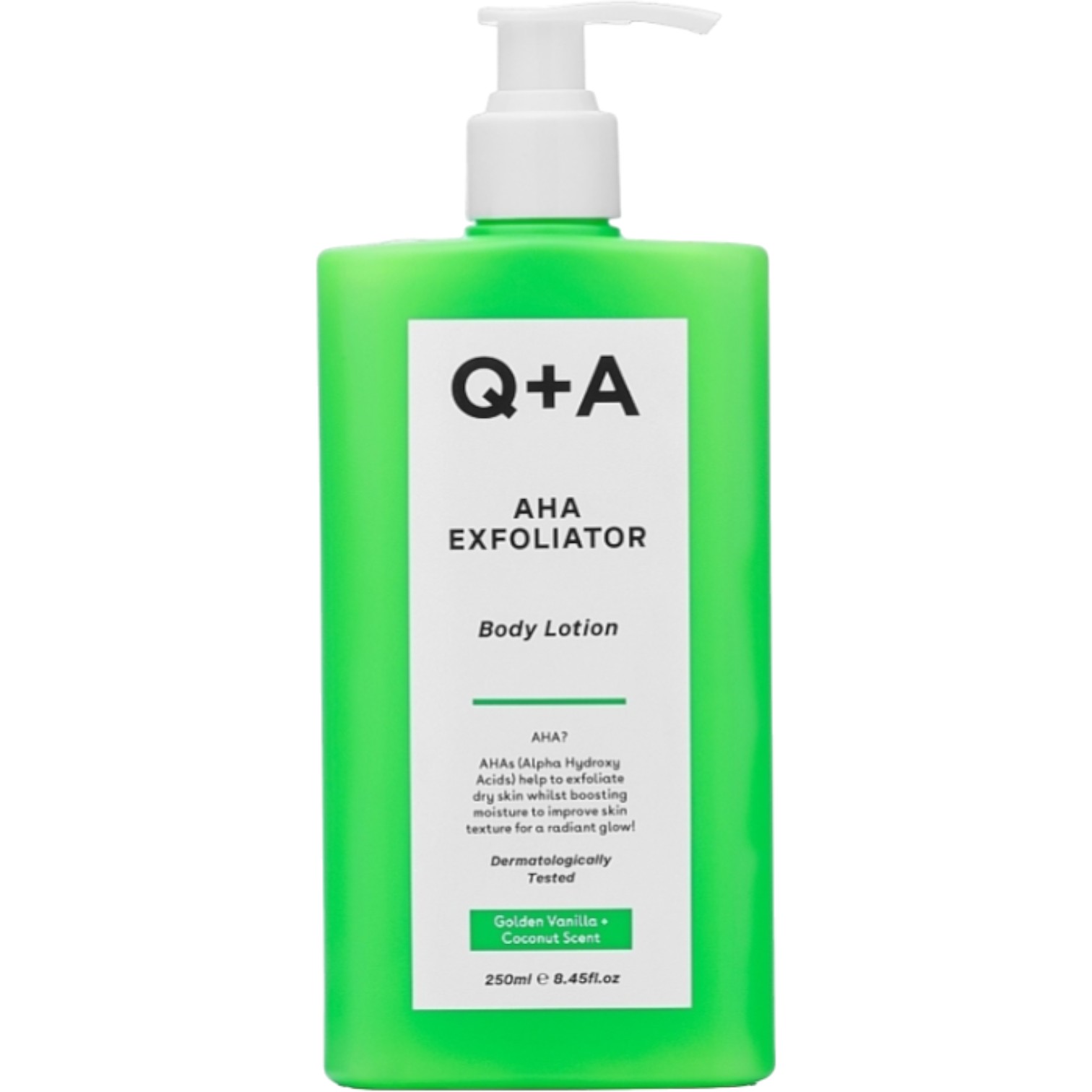 Q+A AHA Exfoliator Body Lotion Wygładzający Balsam do ciała z kwasami AHA