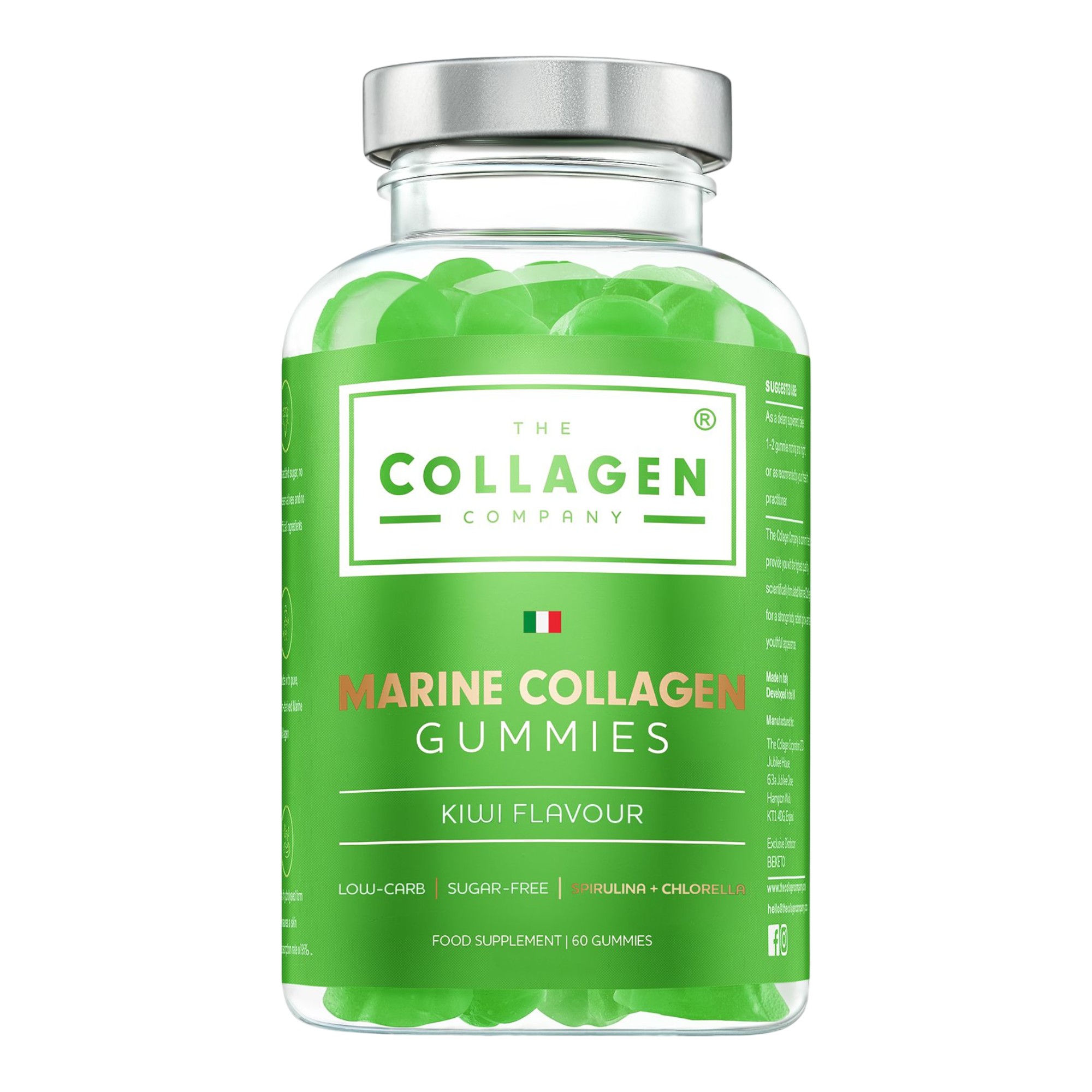 The Collagen Company Marine Collagen Gummies Żelki z kolagenem morskim Smak kiwi, 60 szt.