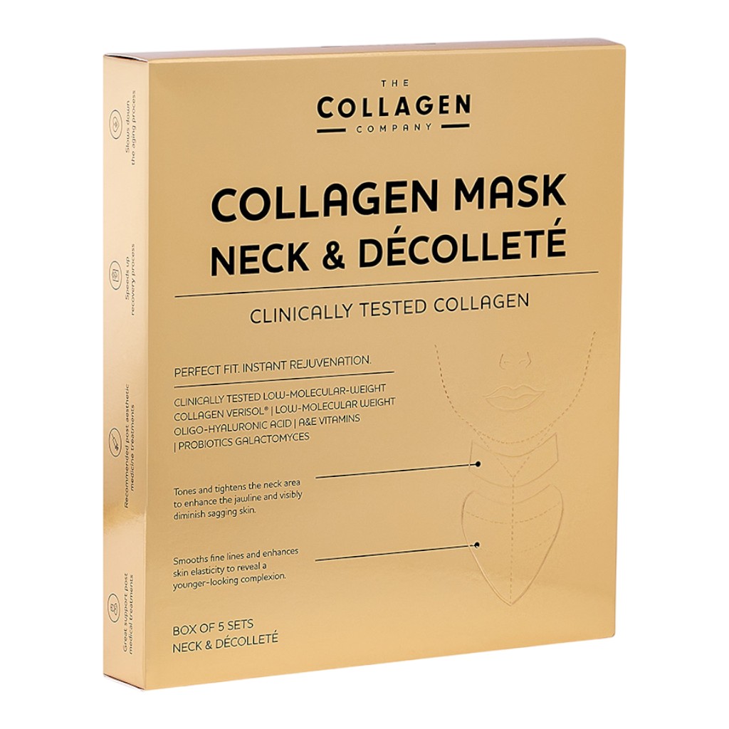 The Collagen Company Maski Kolagenowe na Szyję i Dekolt, 5 par