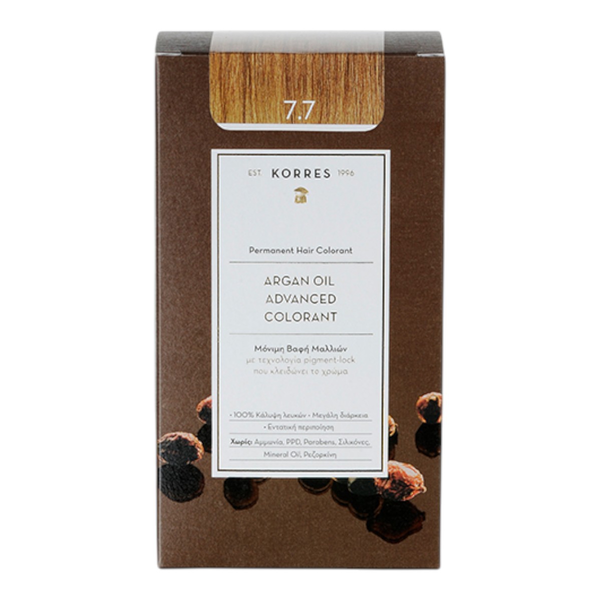 Korres Argan Oil Farba do włosów 7.7 Mocha