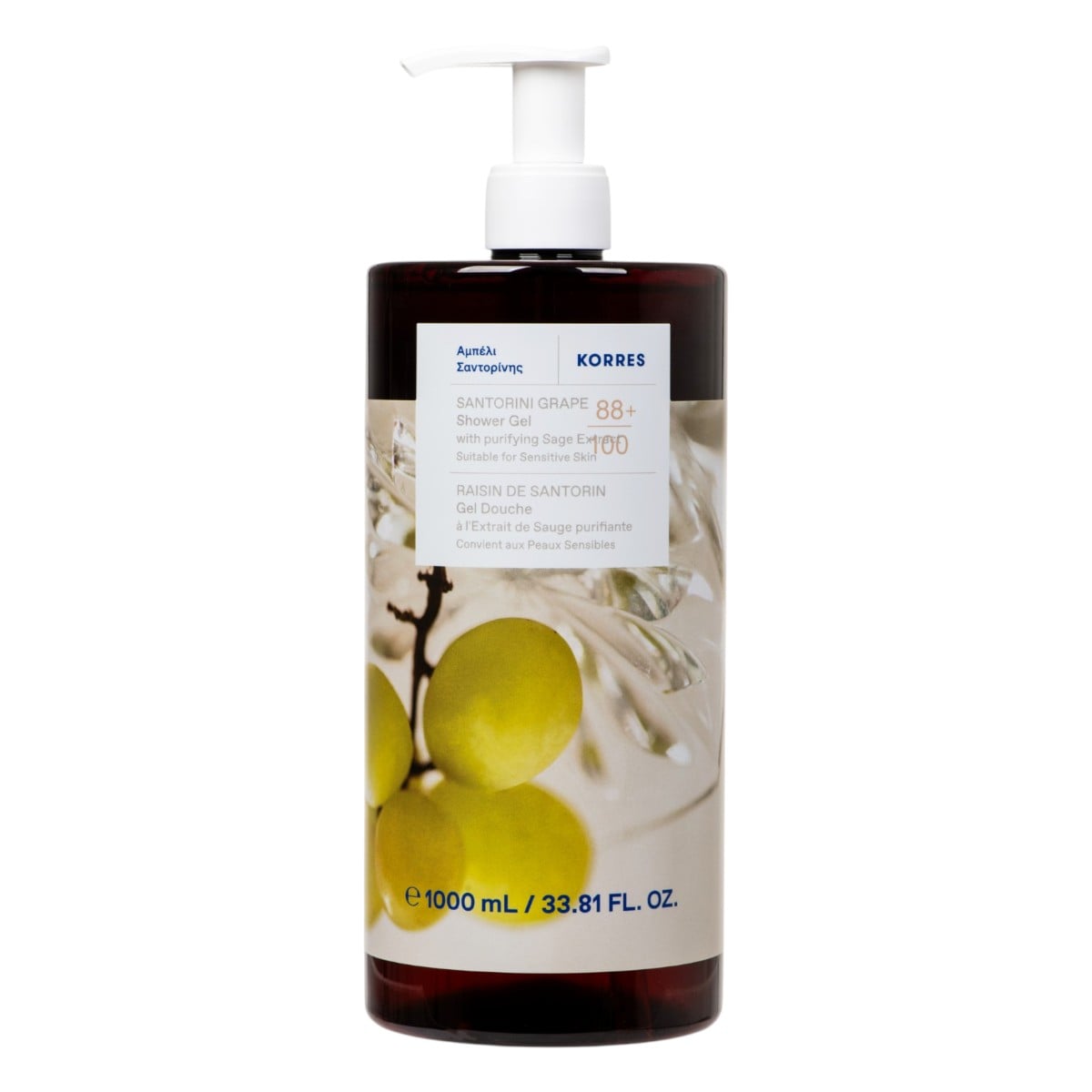 Korres Żel do mycia ciała Santorini Grape, 1 l
