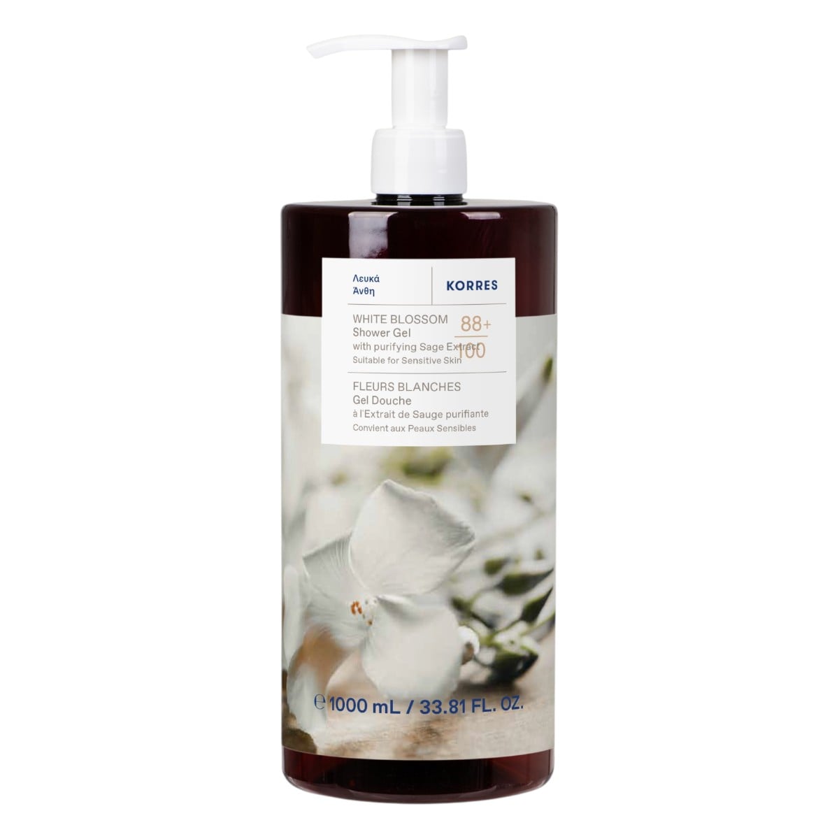 Korres Żel do mycia ciała White Blossom, 1 l