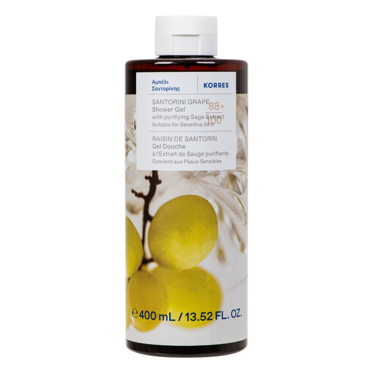 Korres Żel do mycia ciała Santorini Grape, 400 ml