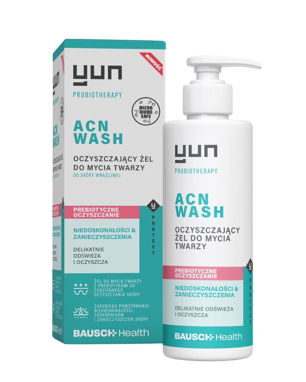 Yun Acn Wash Żel Oczyszczający do Mycia Twarzy Prebiotyczny 150 ml 