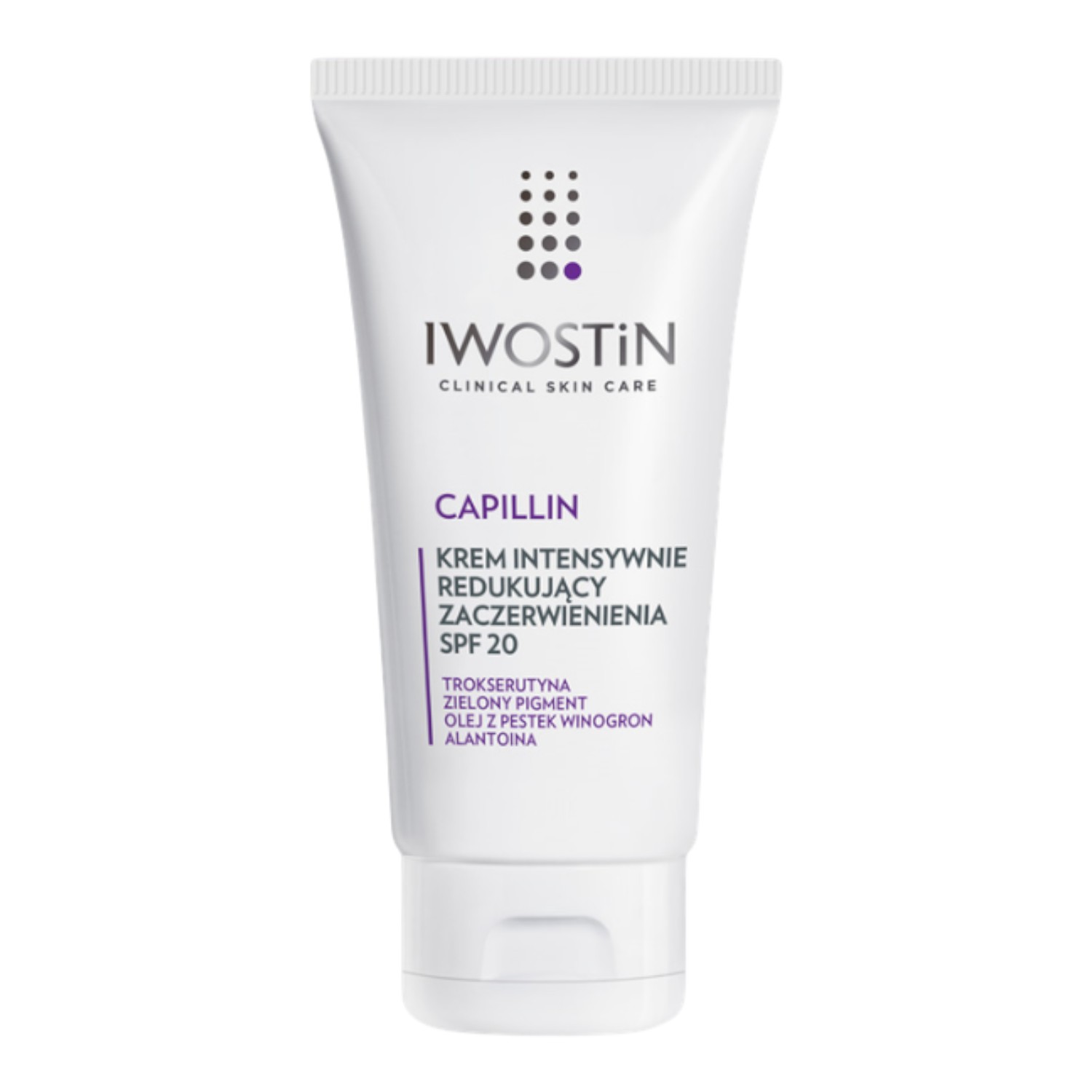 Iwostin Capillin Krem intensywnie redukujący zaczerwienienia SPF 20, 50 ml
