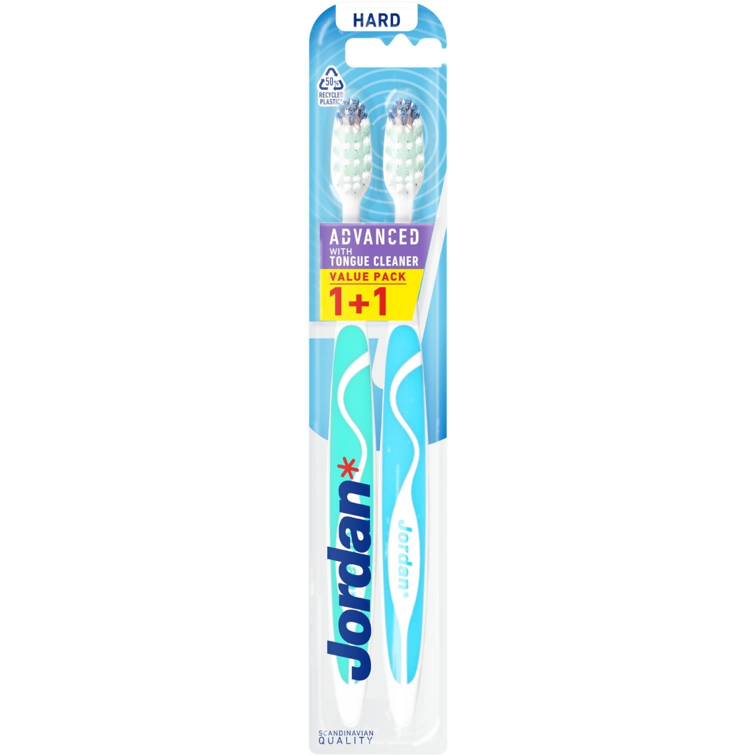 Jordan Szczoteczka Advanced Change Me Twarda 2-Pack