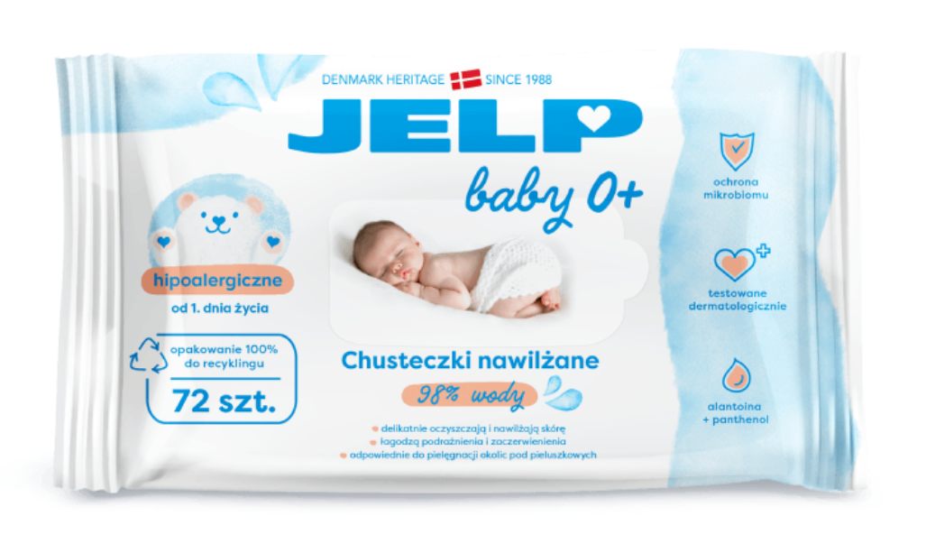 Jelp Baby 0+ Chusteczki nawilżane