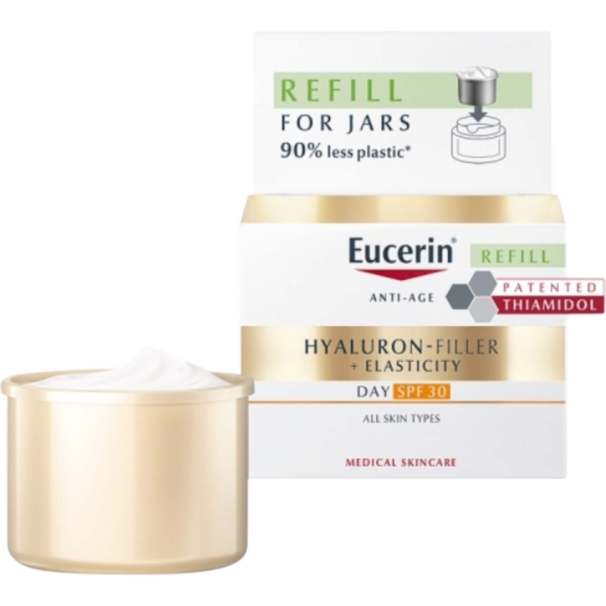 Eucerin Hyaluron-Filler + Elasticity Krem na dzień SPF30, Refill 