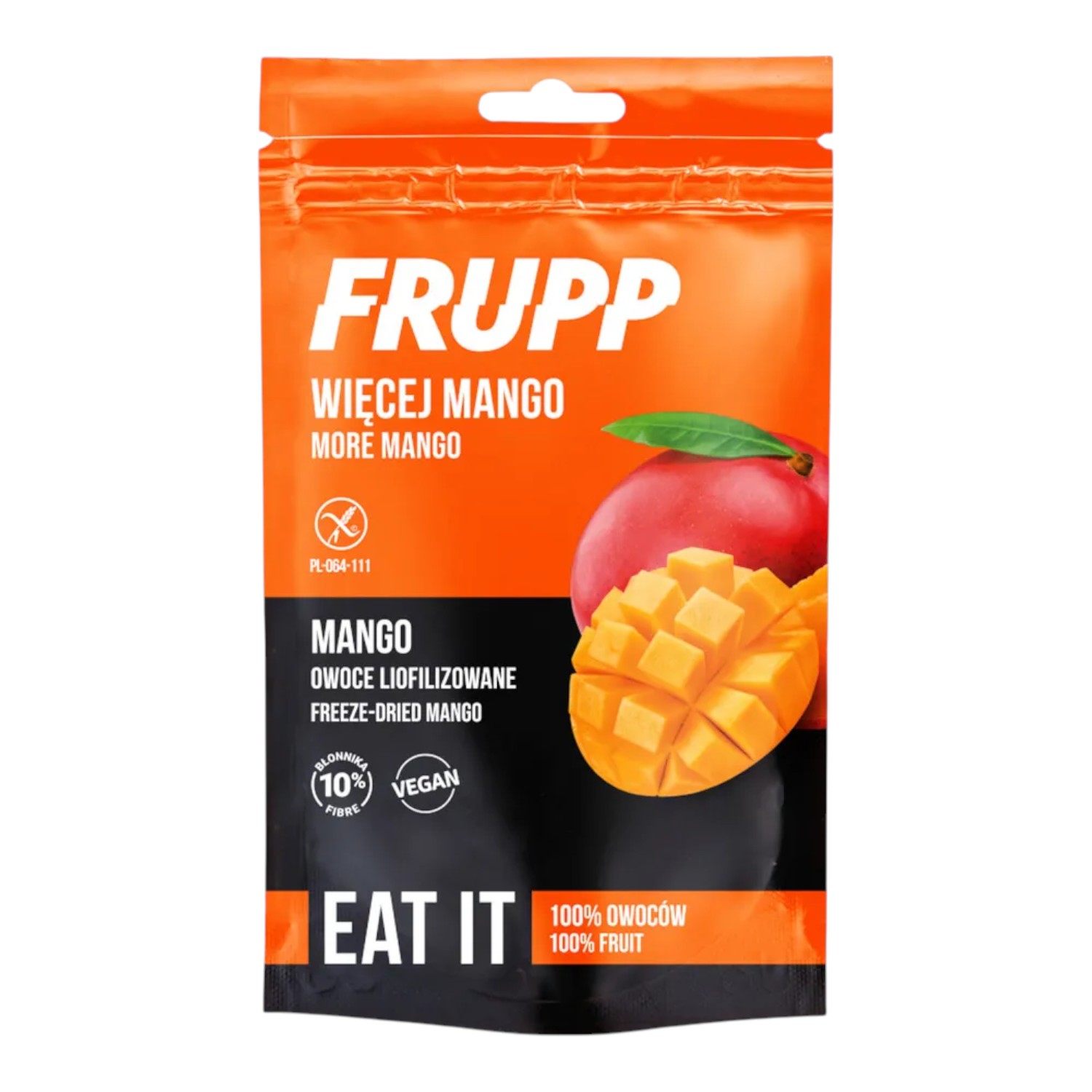 Frupp Owoce liofilizowane bez dodatku cukru - mango, 15 g