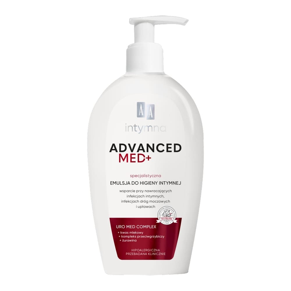 AA Intymna Advanced Med+ Specjalistyczna emulsja do higieny intymnej