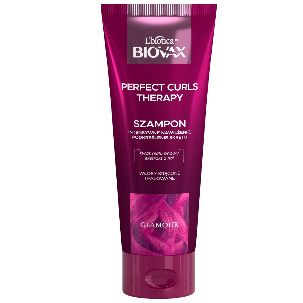 Biovax Glamour Perfect Curls Therapy Intesywnie nawilżający szampon do włosów 200 ml