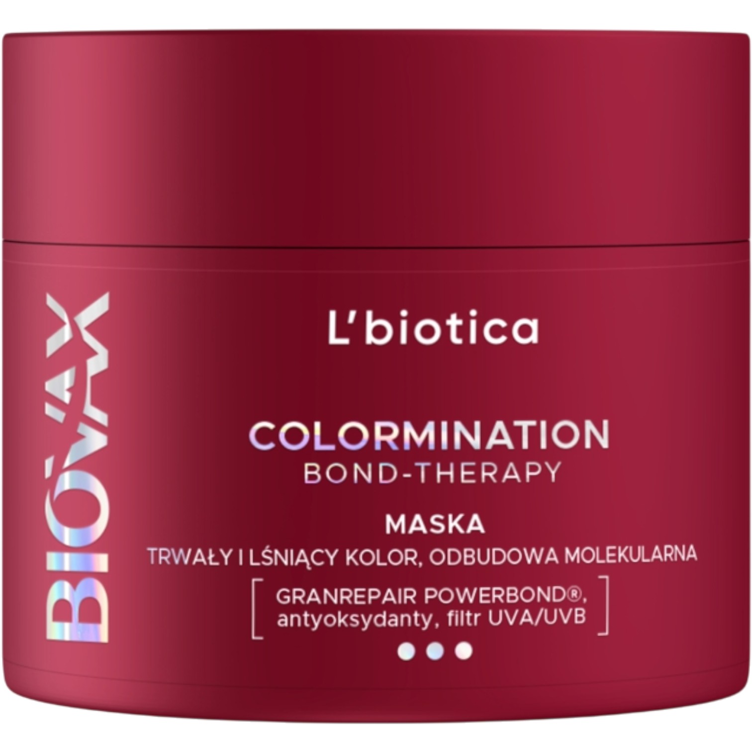 L'biotica Biovax Colormination Bond-Therapy Maska do włosów 