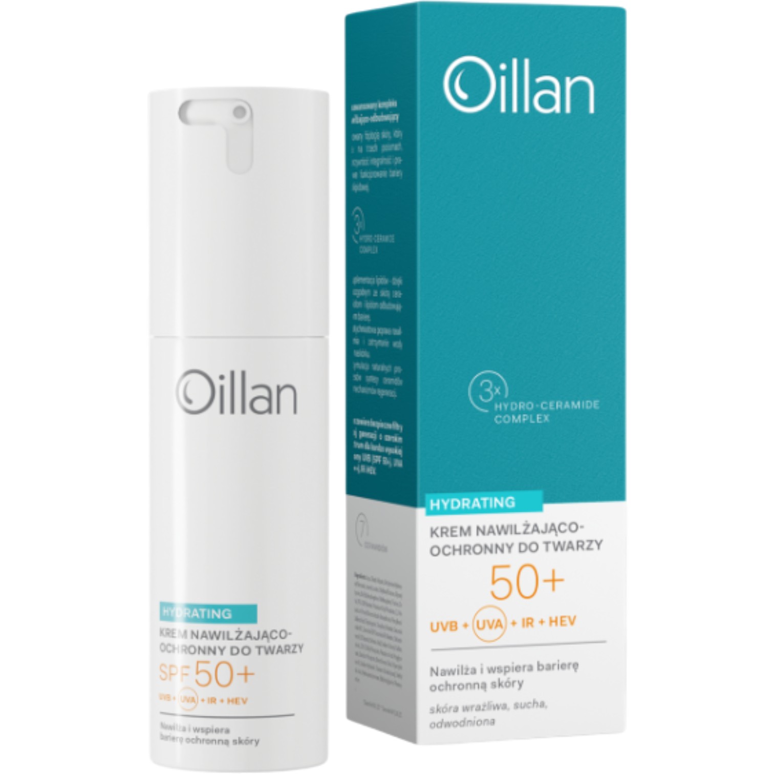 Oillan Hydrating Krem nawilżający SPF50+ 