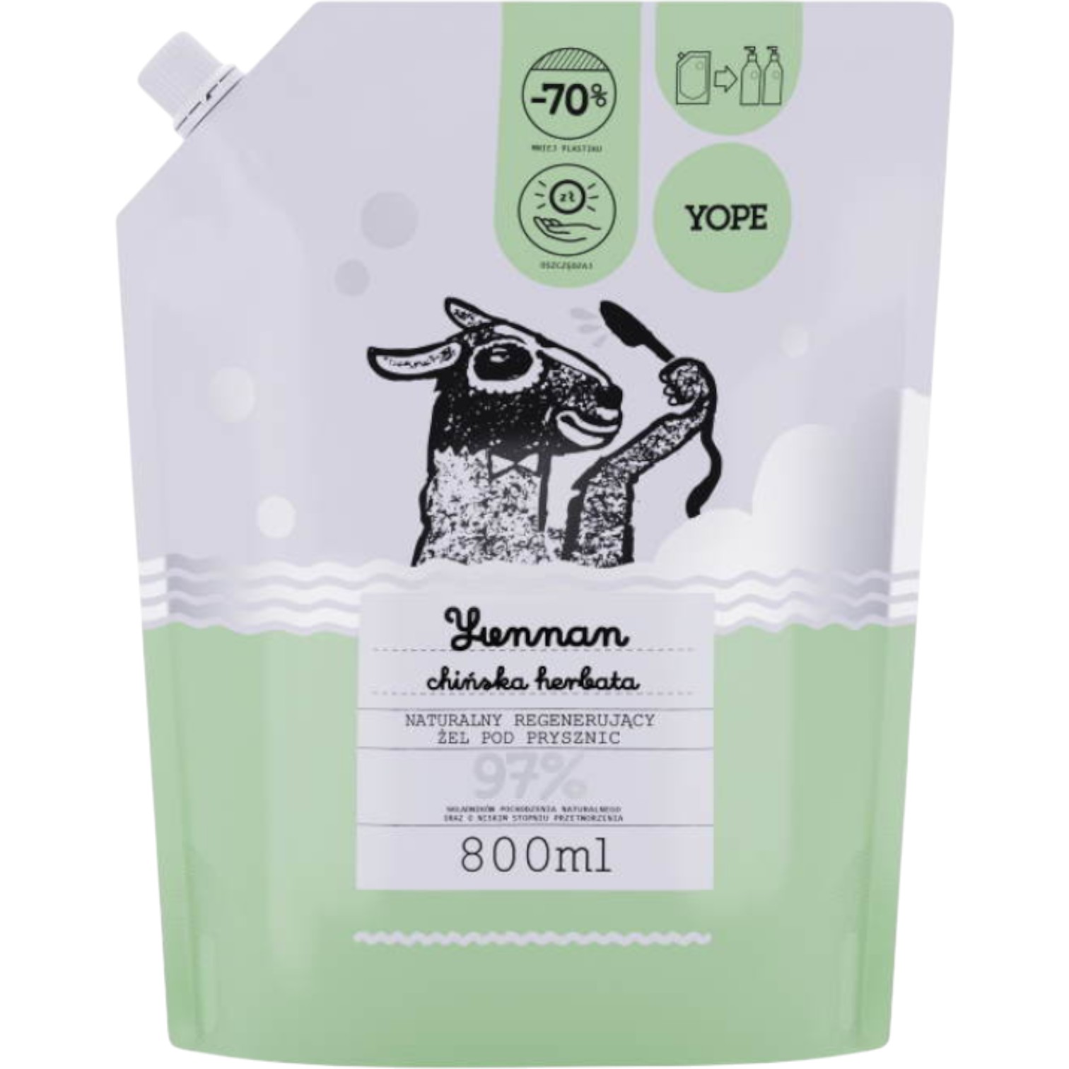 Yope Żel pod prysznic Yunnan, Refill 