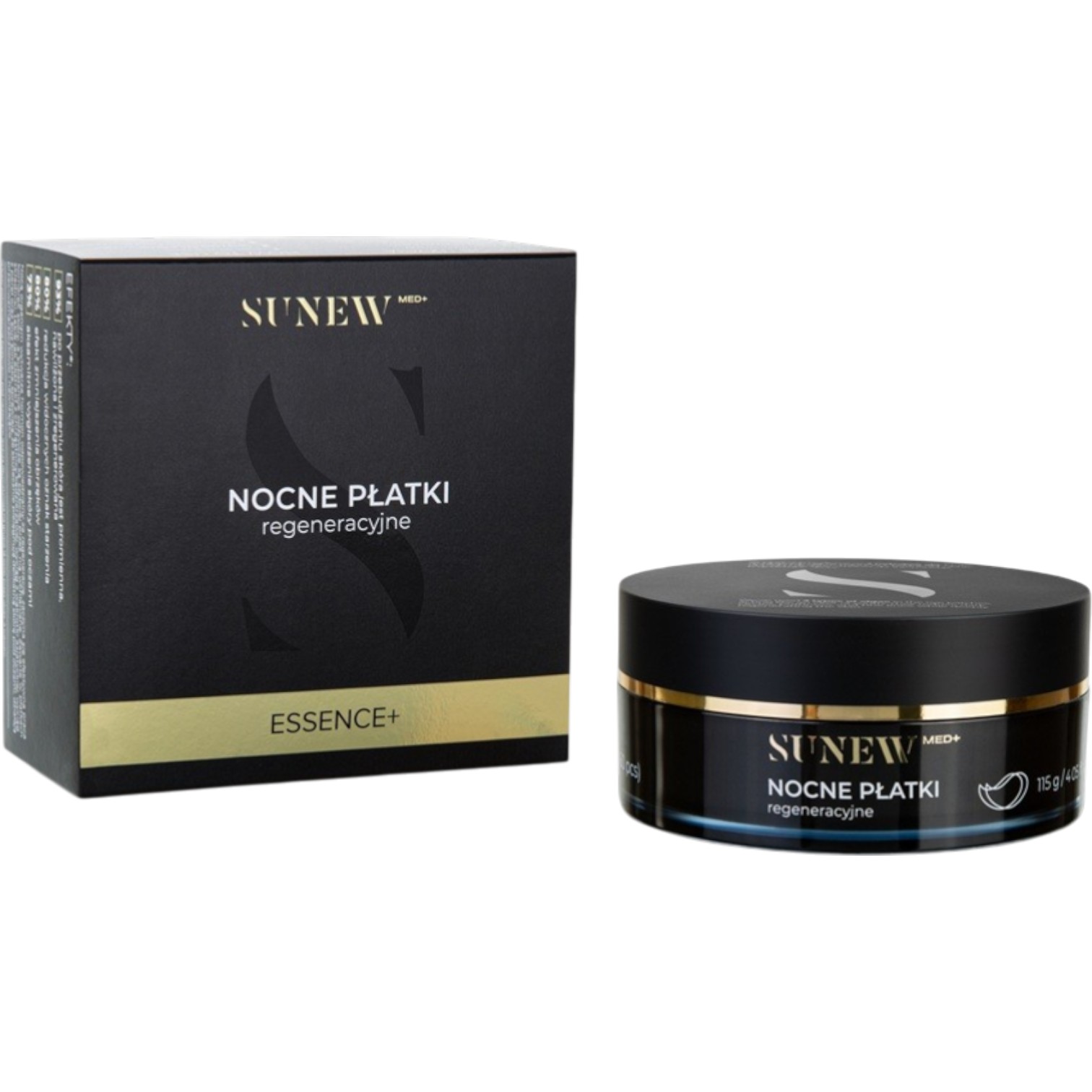 SunewMed+ ESSENCE+ Nocne regenerujące płatki pod oczy, 60 szt.