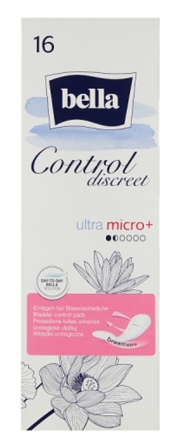 Assorbenti urologici Bella Control Discreet Ultra Micro Plus 16 pezzi