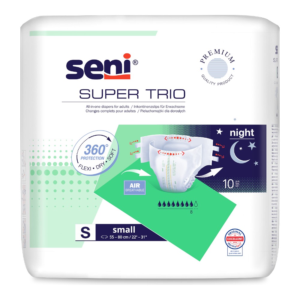 Seni Super Trio S Pieluchomajtki, 10 szt.