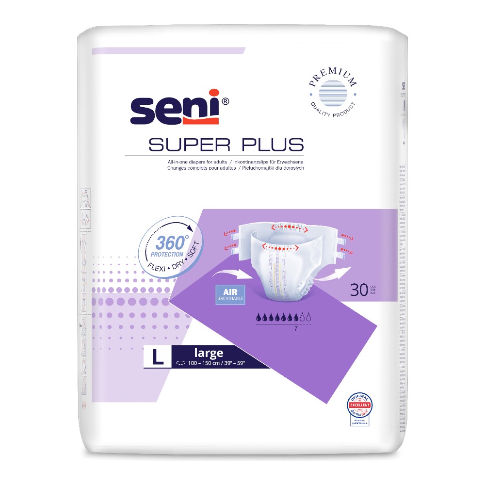 Seni Super Plus L Pieluchomajtki, 30 szt.