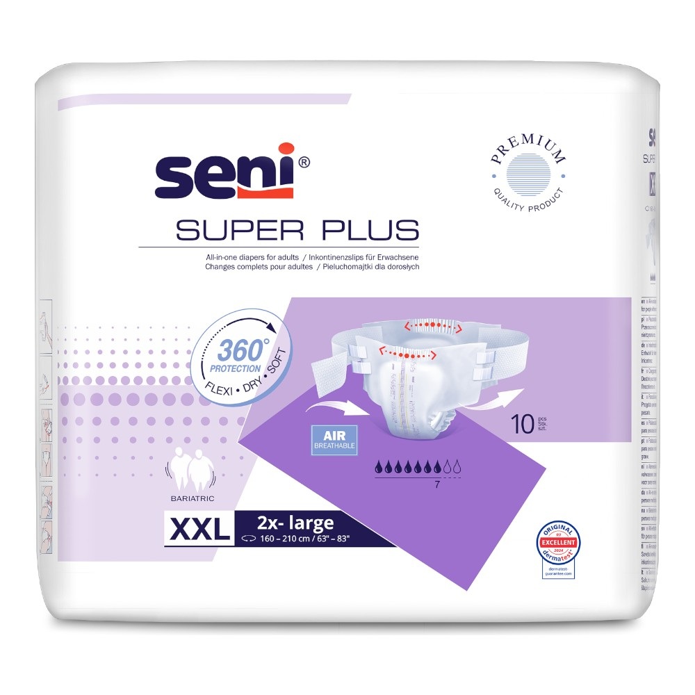 Seni Super Plus XXL Pieluchomajtki, 10 szt.