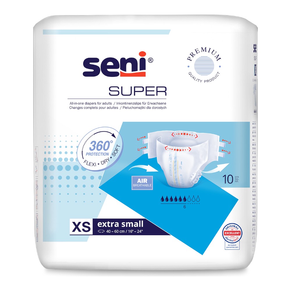 Seni Super XS Pieluchomajtki, 10 szt.