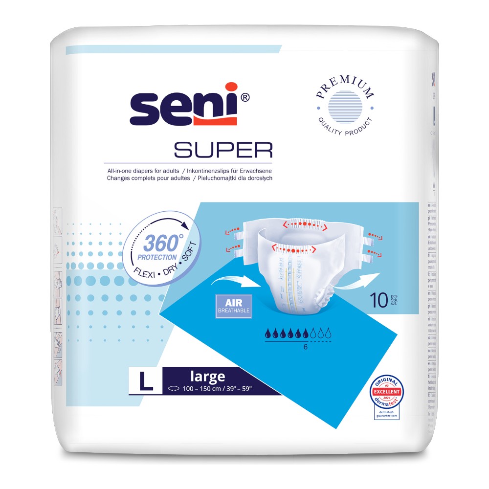 Seni Super L Pieluchomajtki 10 szt.