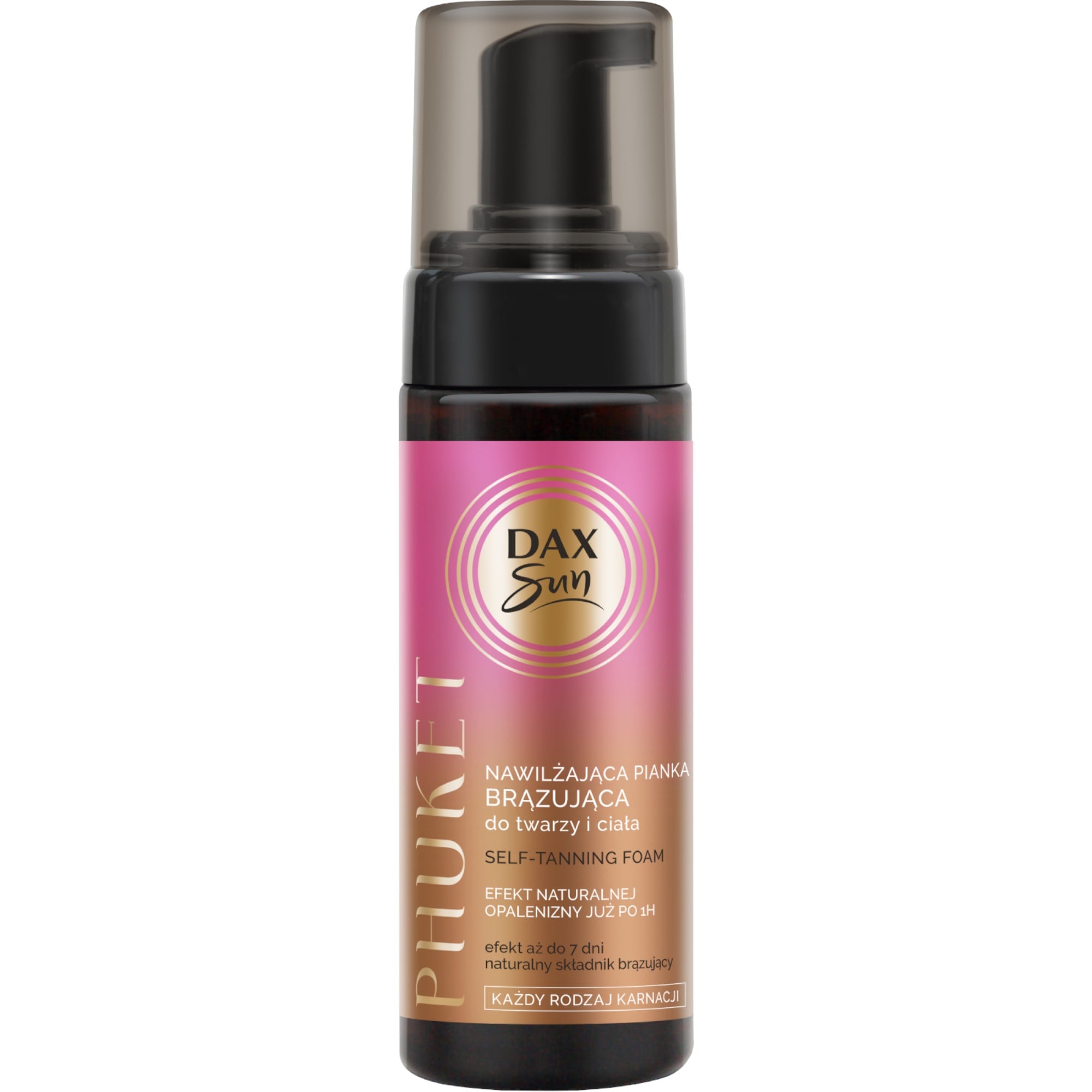 Dax Sun, nawilżająca pianka brązująca Phuket, 160 ml