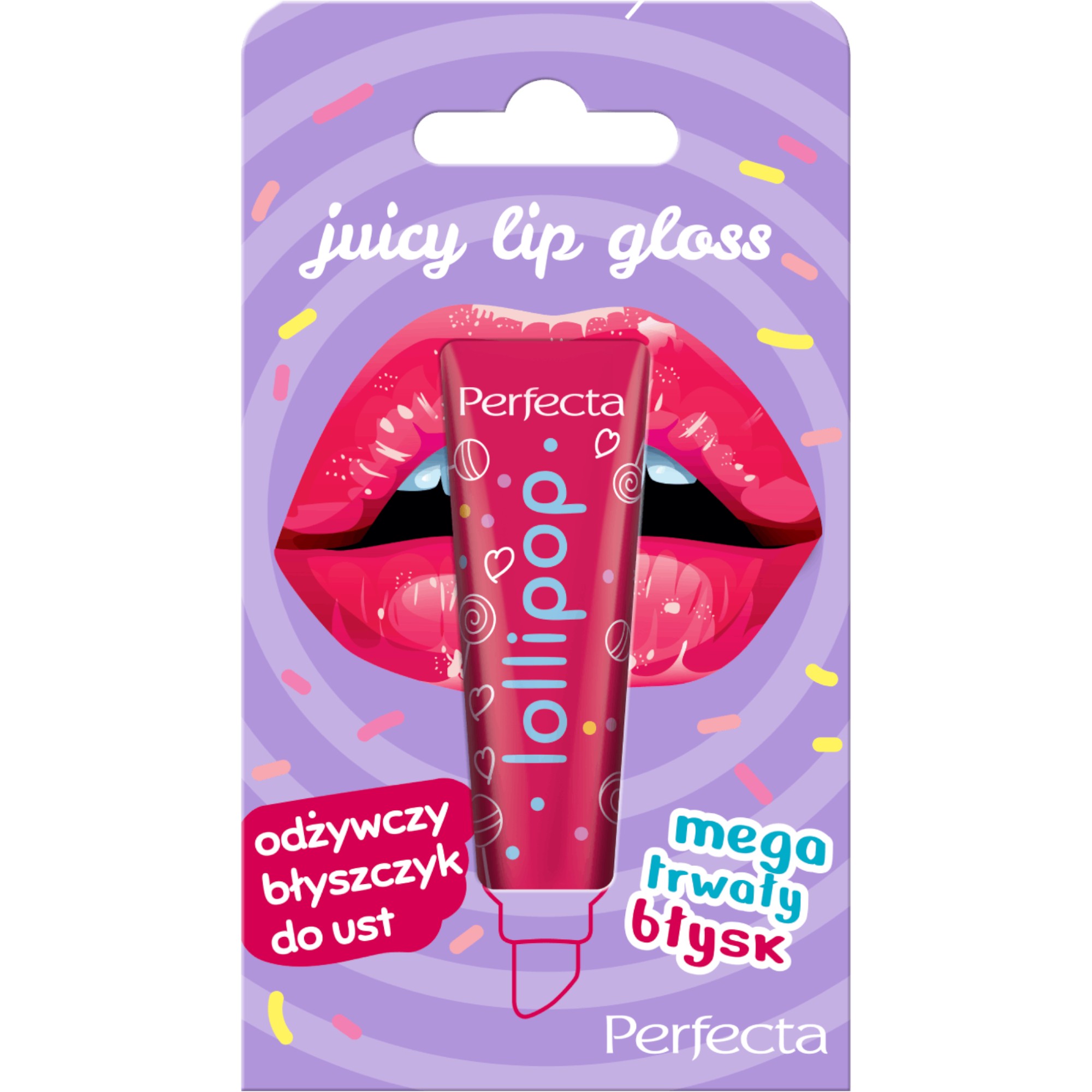 Perfecta Lip Gloss, nawilżający błyszczyk do ust Lollipop, 10 g
