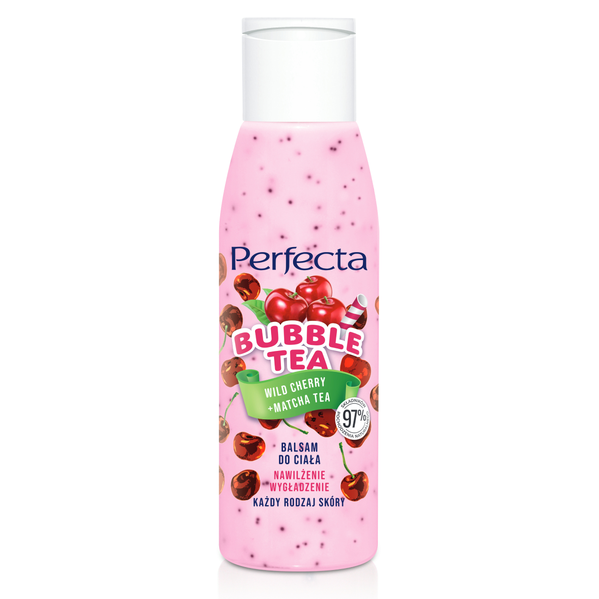 Perfecta Bubble Tea Balsam do ciała Wild Cherry+Matcha Tea MINI