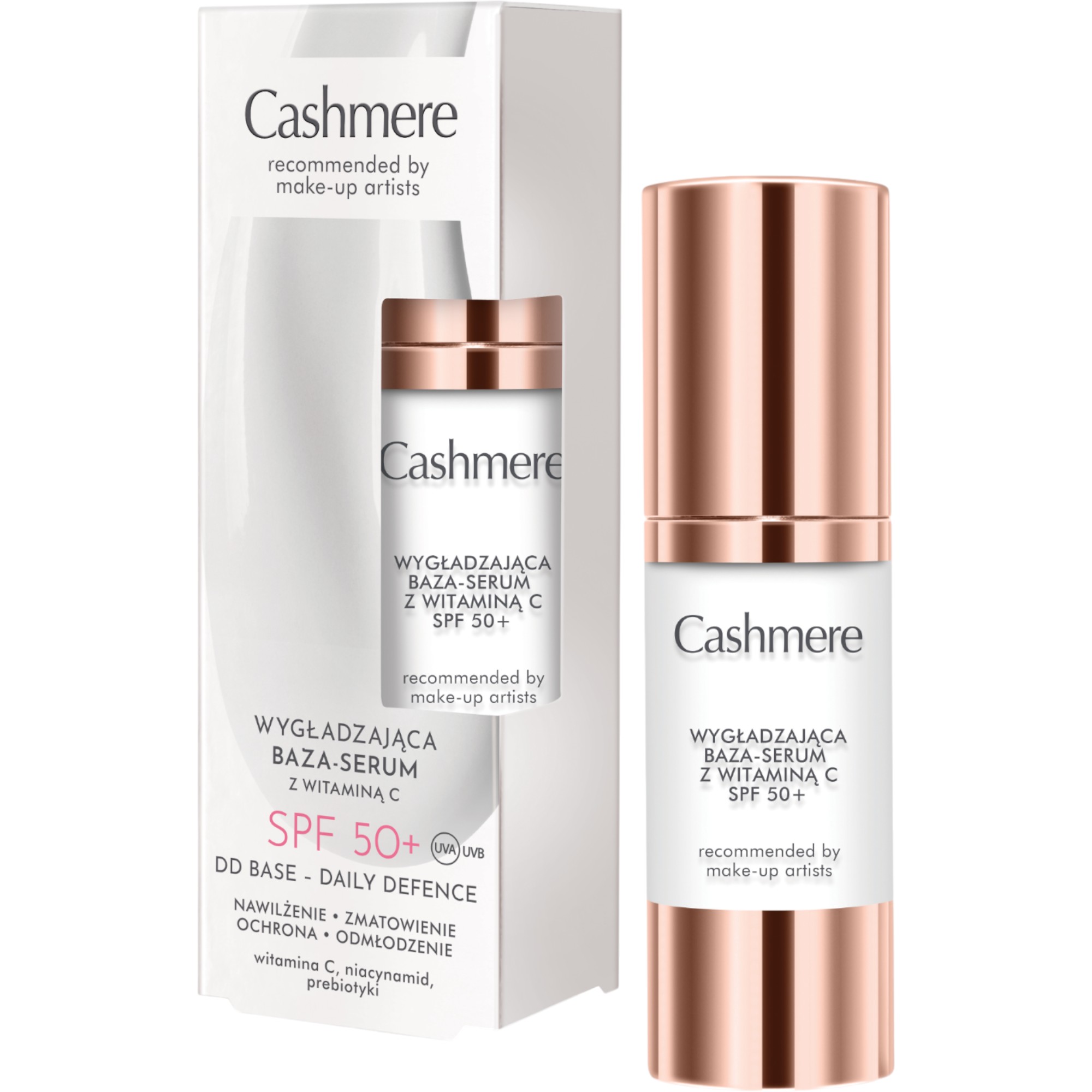 Cashmere DD Wygładzająca baza-serum z witaminą C SPF 50+