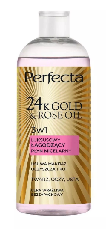 Perfecta Oczyszczanie 24K Luksusowy płyn micelarny cera wrażliwa
