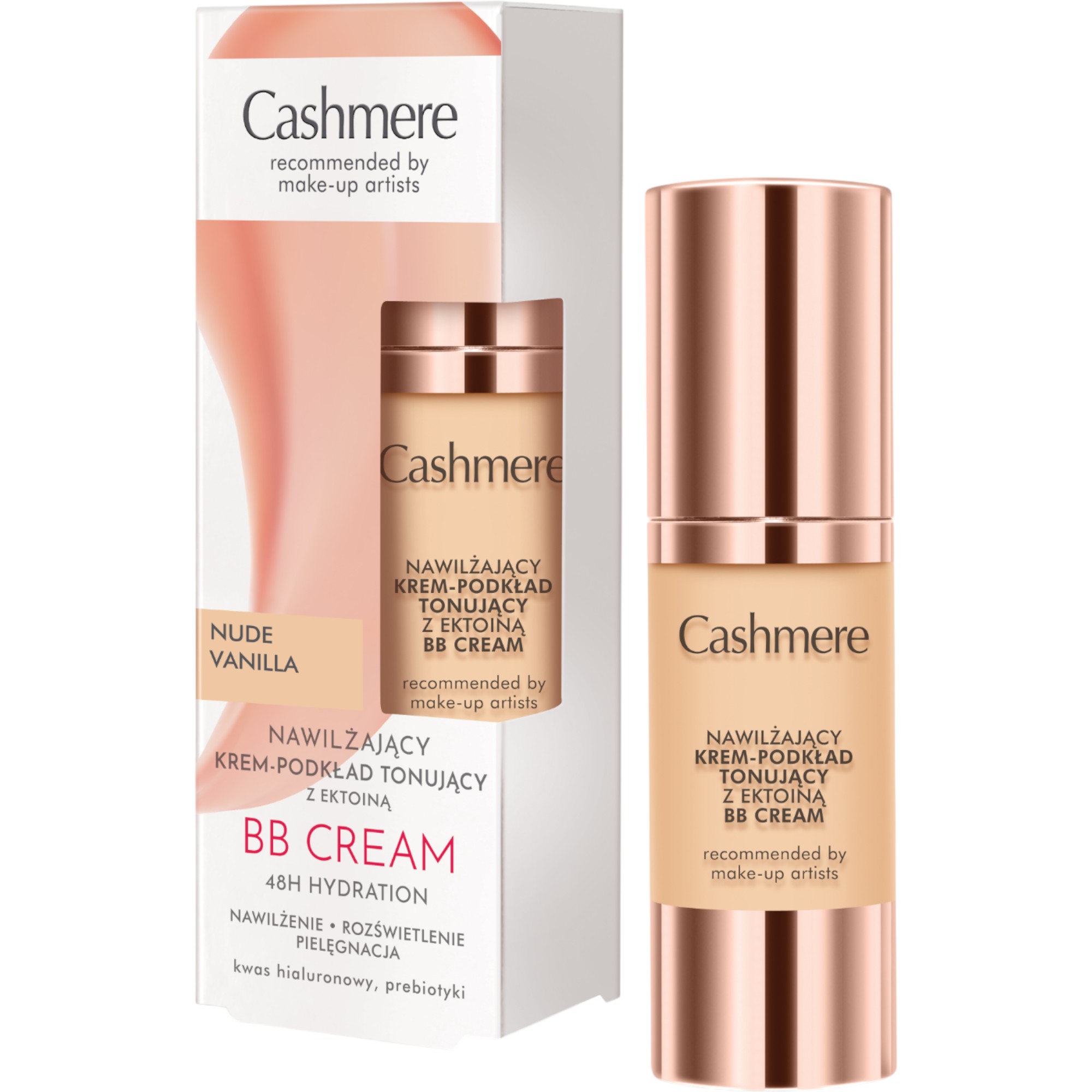 Cashmere BB Nawilżający krem-podkład tonujący z ektoiną Nude Vanilla