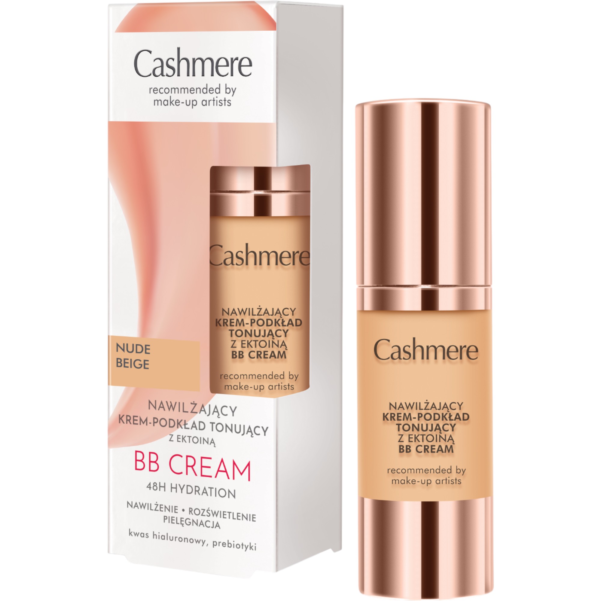 Cashmere BB Nawilżający krem-podkład tonujący z ektoiną Nude Beige