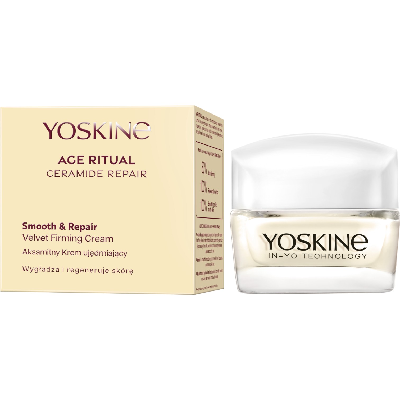 Yoskine Age Ritual Ceramide Repair, Aksamitny krem ujędrniający