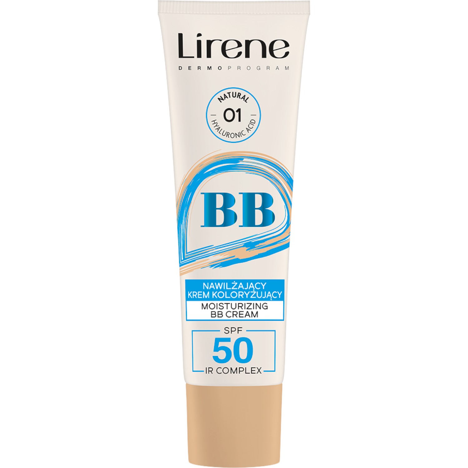 Lirene BB Nawilżający krem koloryzujący SPF 50, 01 Natural Natural