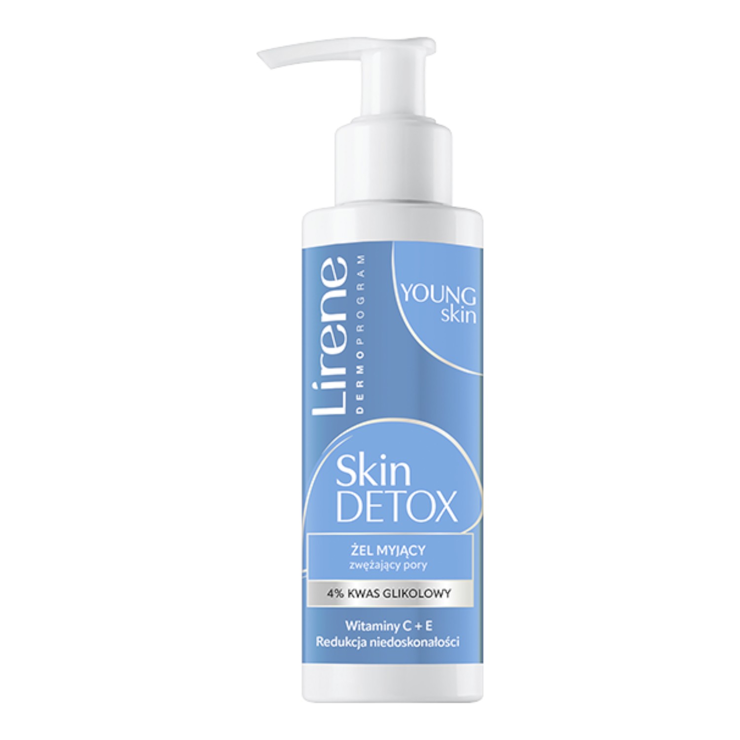 Lirene Skin Detox Żel myjący zwężający pory, 145 ml