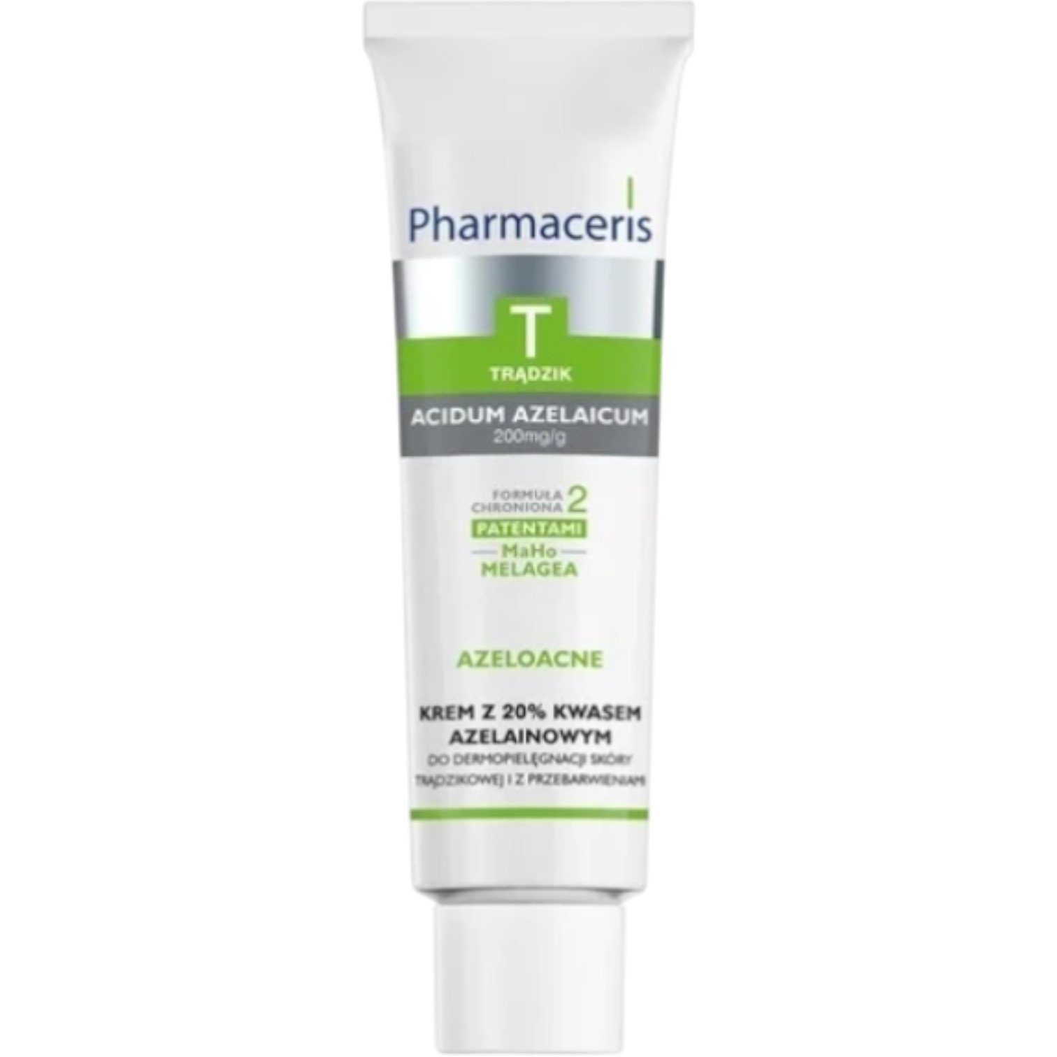 Pharmaceris T Azeloacne Crema con il 20% di acido azelaico per la dermocura della pelle acneica e con discromie