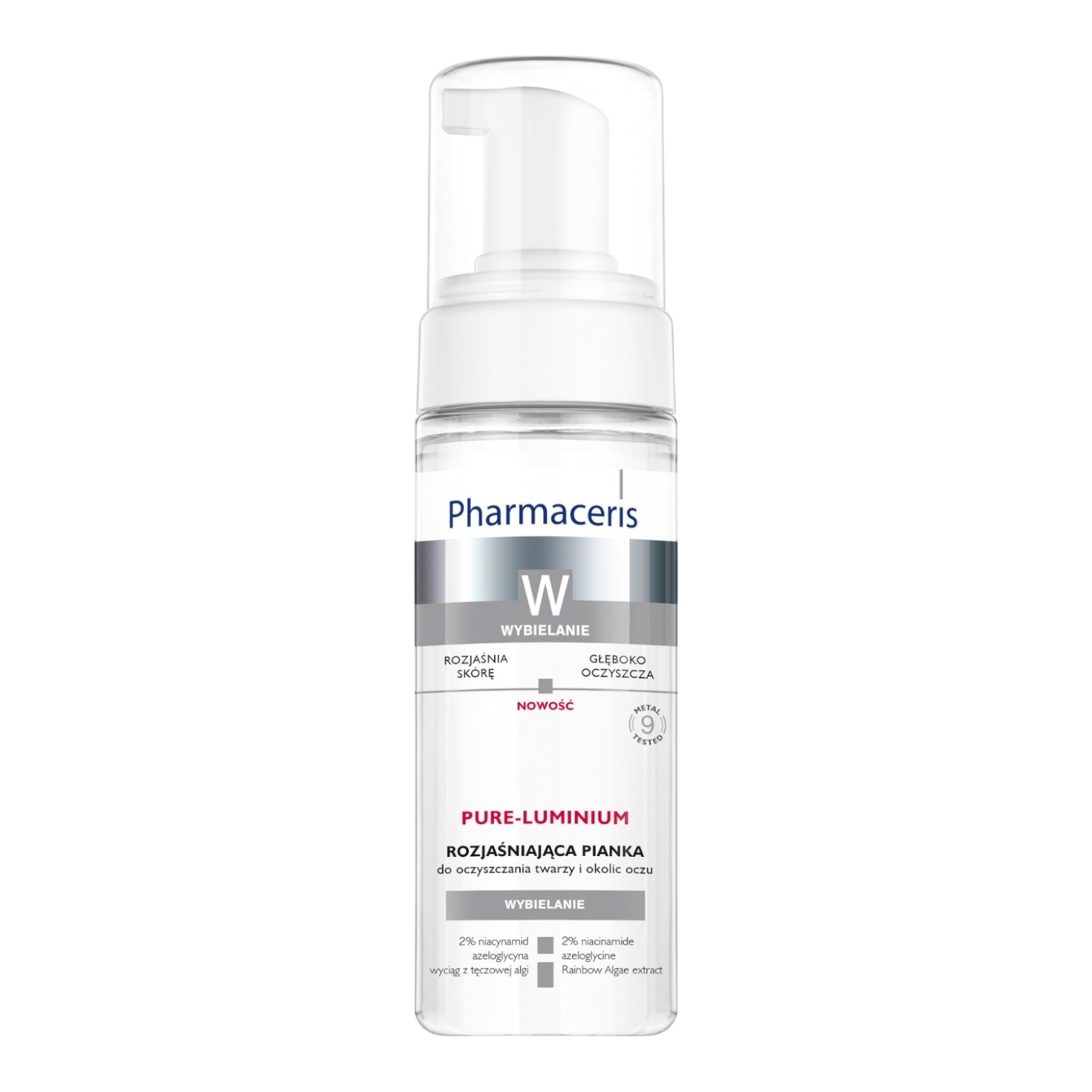 Pharmaceris W Pure-Luminum Rozjaśniająca pianka do oczyszczania twarzy