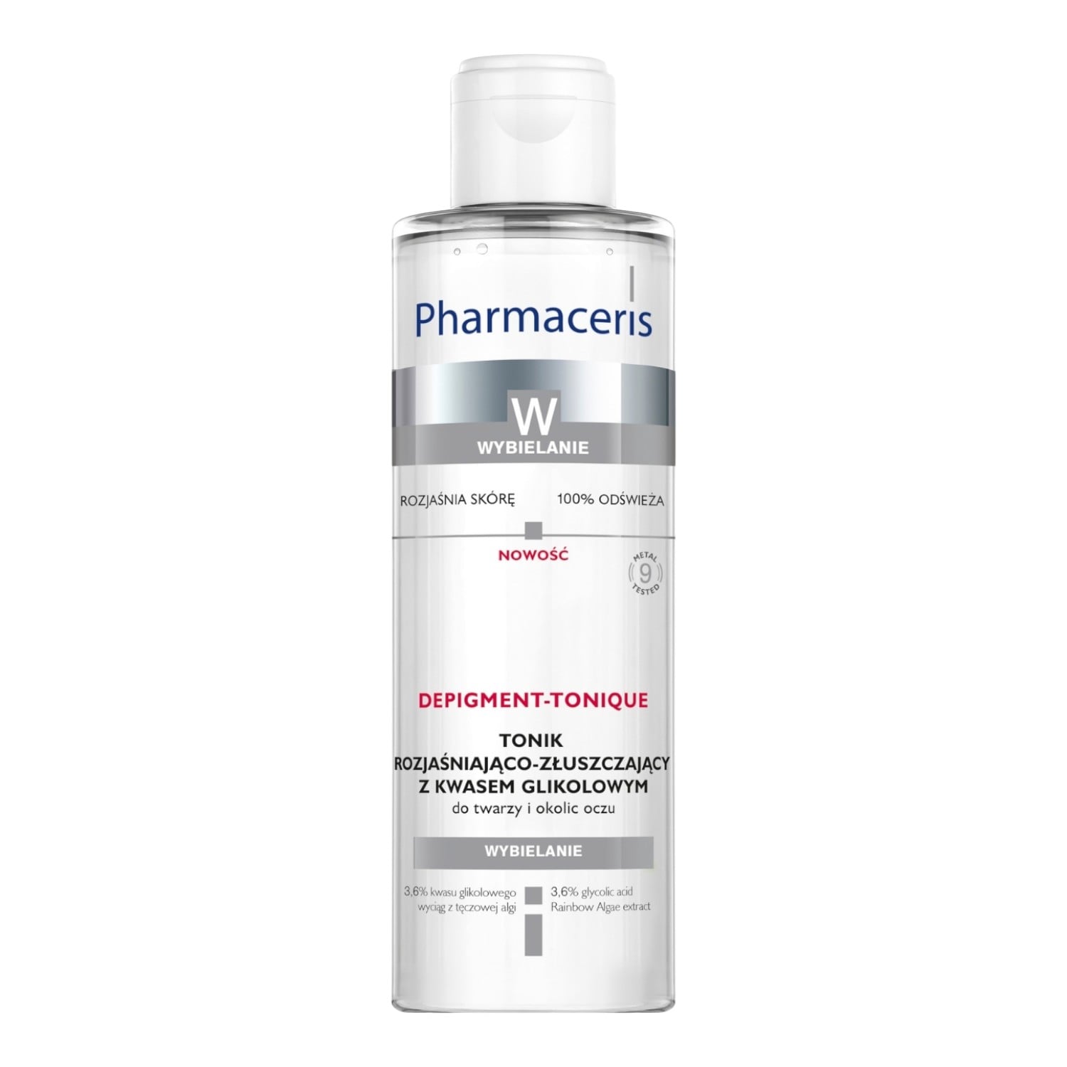 Pharmaceris W Depigment-Tonique Tonik rozjaśniająco-złuszczający z kw. glikolowym